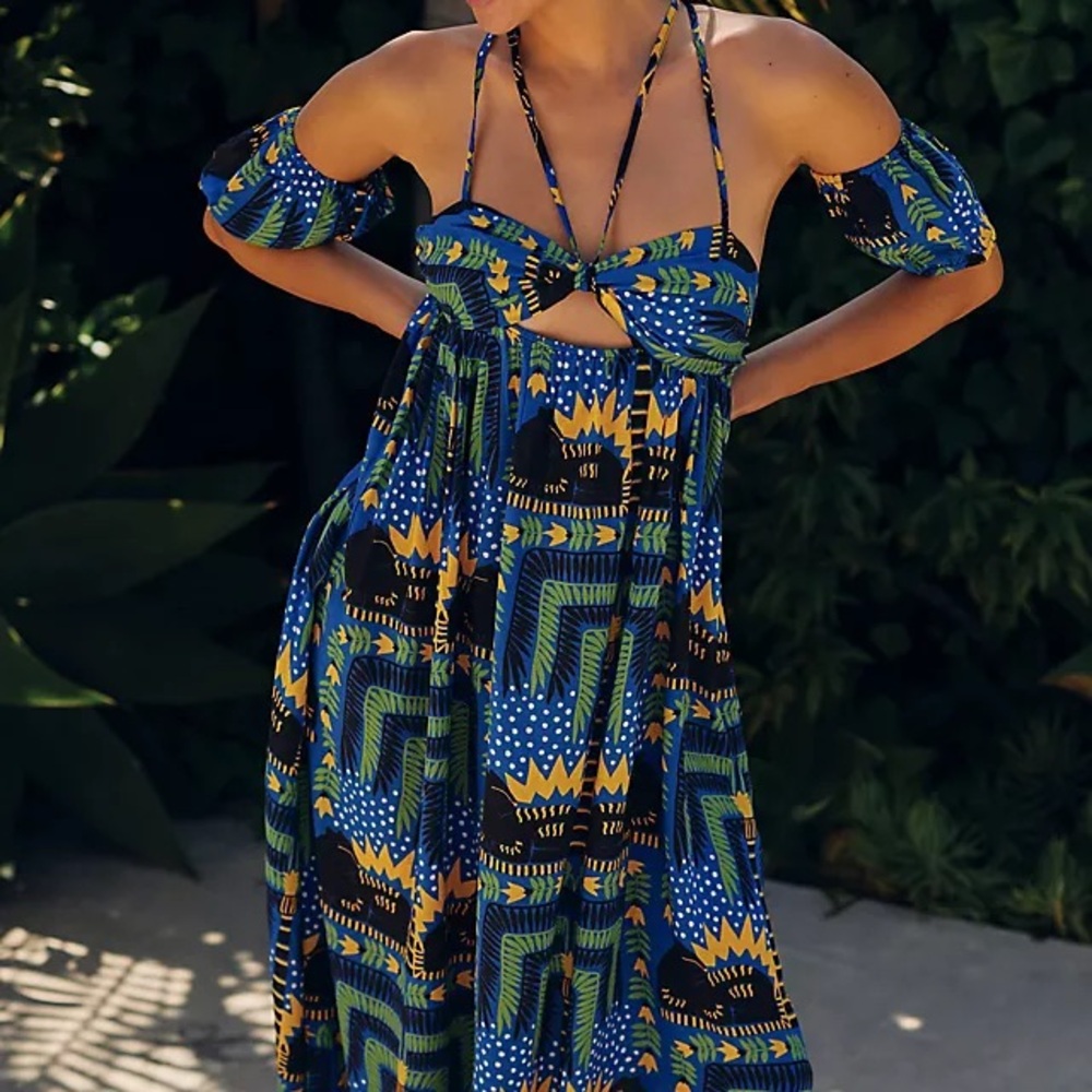 João Incerti for Anthropologie Strappy Bandeau Dress Sans sleeves